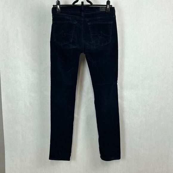 Adriano Goldschmied AG The Stevie Slim Straight Corduroy Pants Sz 26R Black - Picture 4 of 12